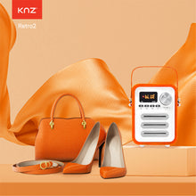 画像をギャラリービューアに読み込む, Wireless Speakers KNZ Retro2 Vintage Design Wireless Portable Speaker w/ FM Radio and Remote Control (Cozy Gray) - KNZ Technology