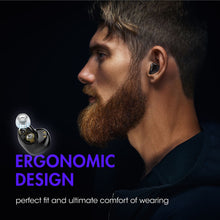 Cargar imagen en el visor de la galería, Wireless Earphones KNZ GoDuo 5.0 Bluetooth Dual-Driver Earbuds with Qi Wireless Charging Case (Midnight Blue) - KNZ Technology