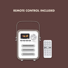 Load image into Gallery viewer, Wireless Speakers KNZ Retro2 Vintage Design Wireless Portable Speaker w/ FM Radio and Remote Control (Caribbean Blue) - KNZ Technology