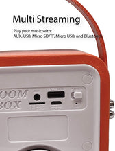 画像をギャラリービューアに読み込む, Wireless Speakers KNZ Retro2 Vintage Design Wireless Portable Speaker w/ FM Radio and Remote Control (Chestnut Brown) QTY 20 - KNZ Technology