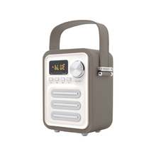 画像をギャラリービューアに読み込む, Wireless Speakers KNZ Retro2 Vintage Design Wireless Portable Speaker w/ FM Radio and Remote Control (Cozy Gray) - KNZ Technology
