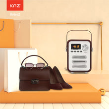 画像をギャラリービューアに読み込む, Wireless Speakers KNZ Retro2 Vintage Design Wireless Portable Speaker w/ FM Radio and Remote Control (Cozy Gray) - KNZ Technology

