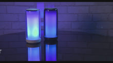Video laden en afspelen in Gallery-weergave, KNZ MOZARTO GLOW S Bluetooth 5.3 Speaker with Dynamic RGB Lightshow, 10W, True Wireless Mode, AUX/microSD/USB Streaming, Built-in Microphone, USB-C Charging (Black)
