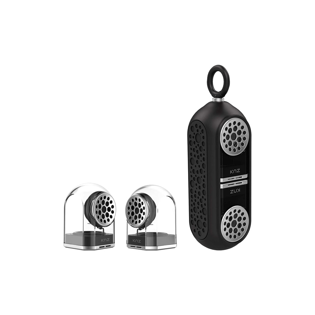 Wireless Speakers 4-PACK KNZ GoDuo Magnetic Wireless Speakers (Black) - KNZ Technology