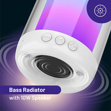 Afbeelding in Gallery-weergave laden, Wireless Speakers KNZ MOZART GLOW S (QTY 5) Bluetooth 5.3 Speaker with Dynamic RGB Lightshow, 10W, True Wireless Mode, AUX/microSD/USB Streaming, Built-in Microphone, USB-C Charging (White) 5 PACK - KNZ Technology
